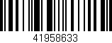 Código de barras (EAN, GTIN, SKU, ISBN): '41958633'