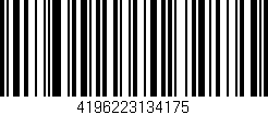 Código de barras (EAN, GTIN, SKU, ISBN): '4196223134175'