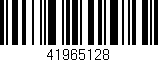 Código de barras (EAN, GTIN, SKU, ISBN): '41965128'