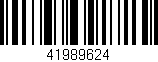 Código de barras (EAN, GTIN, SKU, ISBN): '41989624'
