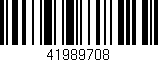 Código de barras (EAN, GTIN, SKU, ISBN): '41989708'