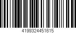 Código de barras (EAN, GTIN, SKU, ISBN): '4199324451615'