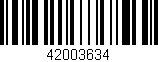 Código de barras (EAN, GTIN, SKU, ISBN): '42003634'