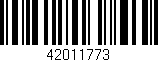 Código de barras (EAN, GTIN, SKU, ISBN): '42011773'