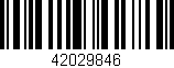 Código de barras (EAN, GTIN, SKU, ISBN): '42029846'