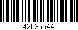 Código de barras (EAN, GTIN, SKU, ISBN): '42035544'