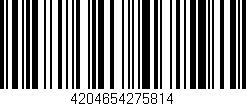 Código de barras (EAN, GTIN, SKU, ISBN): '4204654275814'
