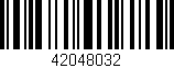 Código de barras (EAN, GTIN, SKU, ISBN): '42048032'
