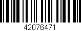 Código de barras (EAN, GTIN, SKU, ISBN): '42076471'