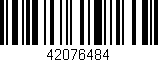 Código de barras (EAN, GTIN, SKU, ISBN): '42076484'