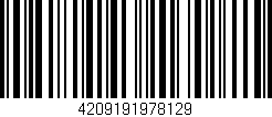 Código de barras (EAN, GTIN, SKU, ISBN): '4209191978129'