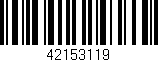 Código de barras (EAN, GTIN, SKU, ISBN): '42153119'