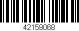 Código de barras (EAN, GTIN, SKU, ISBN): '42159068'