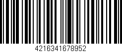 Código de barras (EAN, GTIN, SKU, ISBN): '4216341678952'