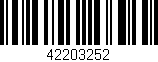 Código de barras (EAN, GTIN, SKU, ISBN): '42203252'