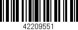 Código de barras (EAN, GTIN, SKU, ISBN): '42209551'