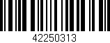 Código de barras (EAN, GTIN, SKU, ISBN): '42250313'