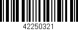 Código de barras (EAN, GTIN, SKU, ISBN): '42250321'