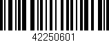 Código de barras (EAN, GTIN, SKU, ISBN): '42250601'