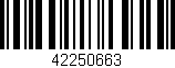 Código de barras (EAN, GTIN, SKU, ISBN): '42250663'