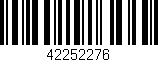 Código de barras (EAN, GTIN, SKU, ISBN): '42252276'