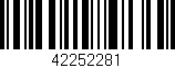 Código de barras (EAN, GTIN, SKU, ISBN): '42252281'