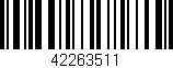 Código de barras (EAN, GTIN, SKU, ISBN): '42263511'