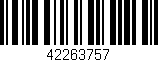 Código de barras (EAN, GTIN, SKU, ISBN): '42263757'