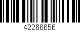 Código de barras (EAN, GTIN, SKU, ISBN): '42266656'