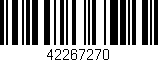 Código de barras (EAN, GTIN, SKU, ISBN): '42267270'