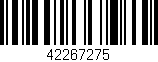 Código de barras (EAN, GTIN, SKU, ISBN): '42267275'