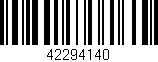 Código de barras (EAN, GTIN, SKU, ISBN): '42294140'