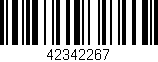 Código de barras (EAN, GTIN, SKU, ISBN): '42342267'