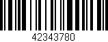 Código de barras (EAN, GTIN, SKU, ISBN): '42343780'