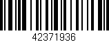 Código de barras (EAN, GTIN, SKU, ISBN): '42371936'