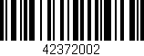 Código de barras (EAN, GTIN, SKU, ISBN): '42372002'