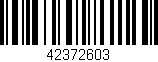 Código de barras (EAN, GTIN, SKU, ISBN): '42372603'