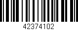 Código de barras (EAN, GTIN, SKU, ISBN): '42374102'