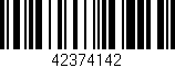 Código de barras (EAN, GTIN, SKU, ISBN): '42374142'