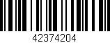 Código de barras (EAN, GTIN, SKU, ISBN): '42374204'