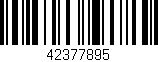 Código de barras (EAN, GTIN, SKU, ISBN): '42377895'