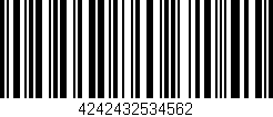 Código de barras (EAN, GTIN, SKU, ISBN): '4242432534562'