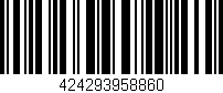 Código de barras (EAN, GTIN, SKU, ISBN): '424293958860'