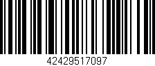 Código de barras (EAN, GTIN, SKU, ISBN): '42429517097'