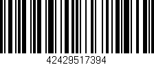 Código de barras (EAN, GTIN, SKU, ISBN): '42429517394'