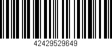 Código de barras (EAN, GTIN, SKU, ISBN): '42429529649'