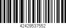 Código de barras (EAN, GTIN, SKU, ISBN): '42429537552'