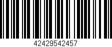 Código de barras (EAN, GTIN, SKU, ISBN): '42429542457'