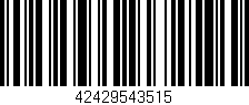 Código de barras (EAN, GTIN, SKU, ISBN): '42429543515'