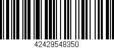 Código de barras (EAN, GTIN, SKU, ISBN): '42429548350'